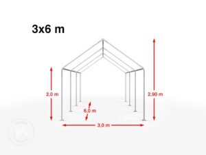 Carpa estructural 6 X 3 Mt