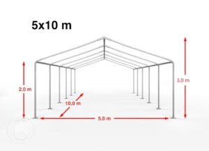 Carpa Estructural  10 X 5 Mt