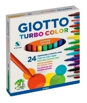 Marcadores Turbo Color – Giotto  24 Colores