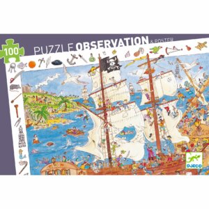 Puzzle De Piratas 2 En 1 – 100 Piezas  Djeco