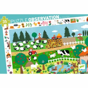 Puzzle 35 Piezas – Djeco – Observación La Granja