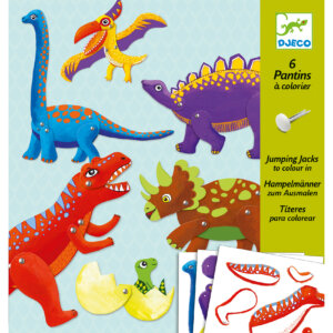 Títeres Para Colorear – Dinosaurios Djeco