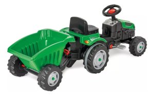 Tractor Infantil A Pedal Con Zorra/remolque