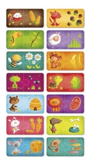 Puzzle Comidas De Animales – Método Montessori – Eureka