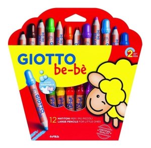 Lápices Giotto Bebé 12 Colores  Super Lavable