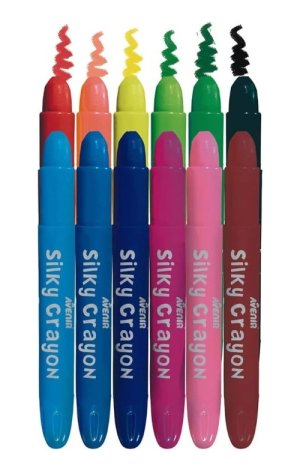 Crayones Silky X 12 Unidades  Lavables  Avenir