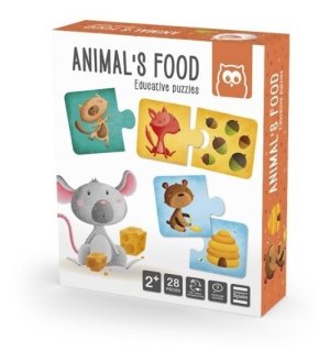 Puzzle Comidas De Animales – Método Montessori – Eureka