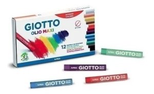 Giotto Olio Maxi  12 Colores  Oleopastel