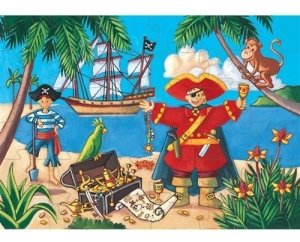Puzzle El Pirata Y Su Tesoro  Djeco