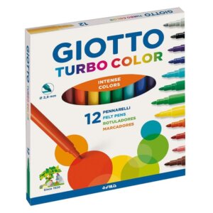 Marcadores Turbo Color  Giotto  12 Colores