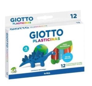 Plasticinas Naturales  Giotto  12 Colores
