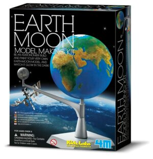 Modelo 3D Tierra y Luna KidzLabs 4M