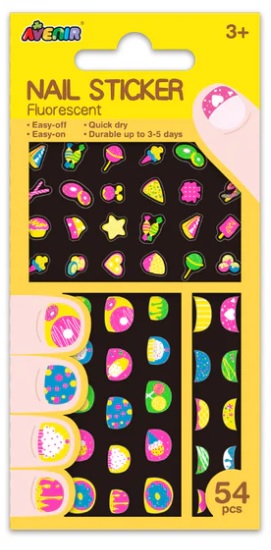 Stickers de Uñas Fluorescentes Cookie